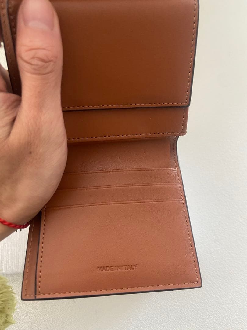 美品✨ CELINE ベージュ×ブラウン キャンバス×レザー 三つ折り財布