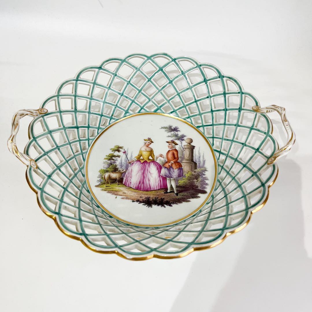 ヴィエナスタイル　恋人文透かしバスケット