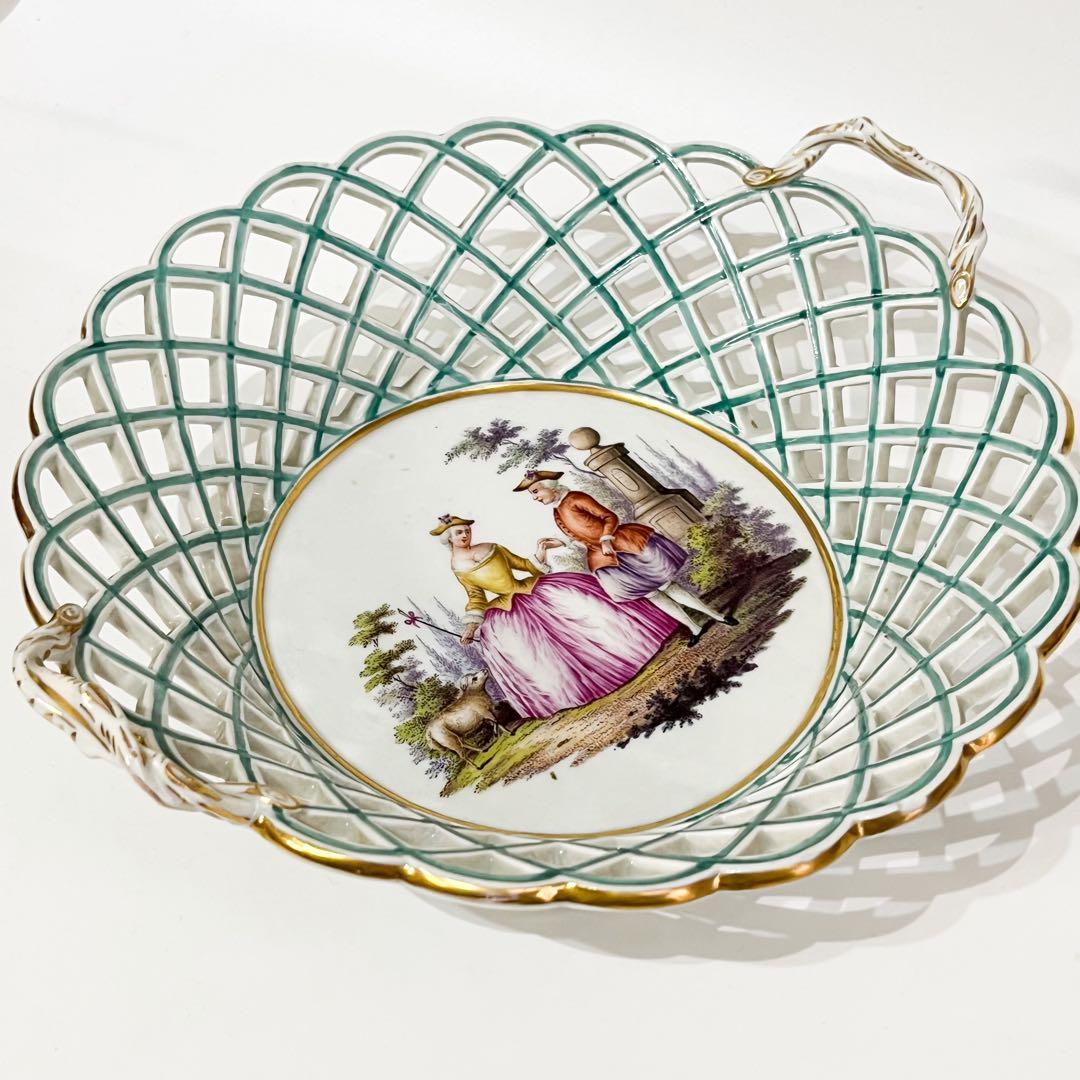 ヴィエナスタイル　恋人文透かしバスケット