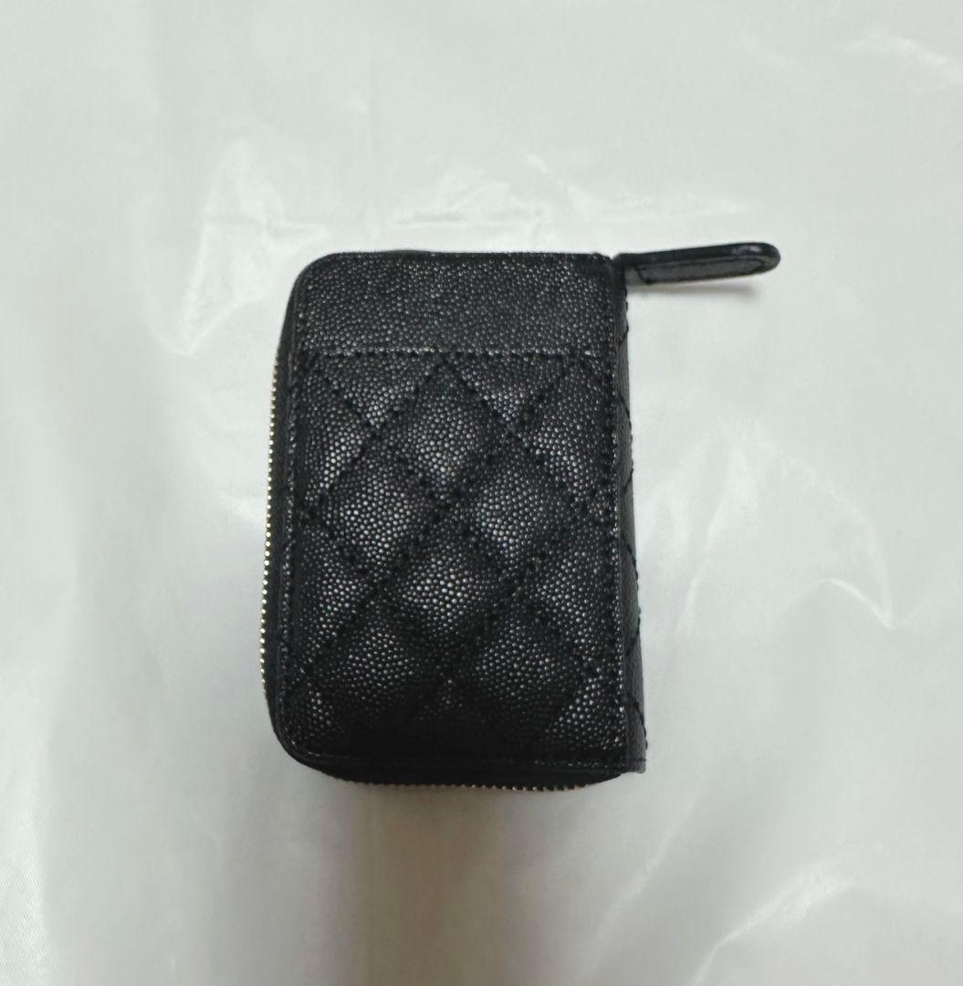 CHANEL ブラック 本革レザーフラグメントケースノベルティ新品