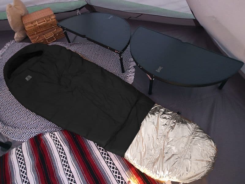 DOD 折りたたみ式アウトドアテーブル 黒　お試し程度の美品