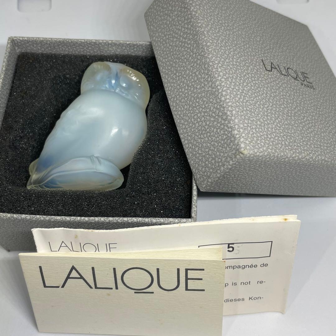 【希少】LALIQUE ラリック フクロウ オパールセント　置物