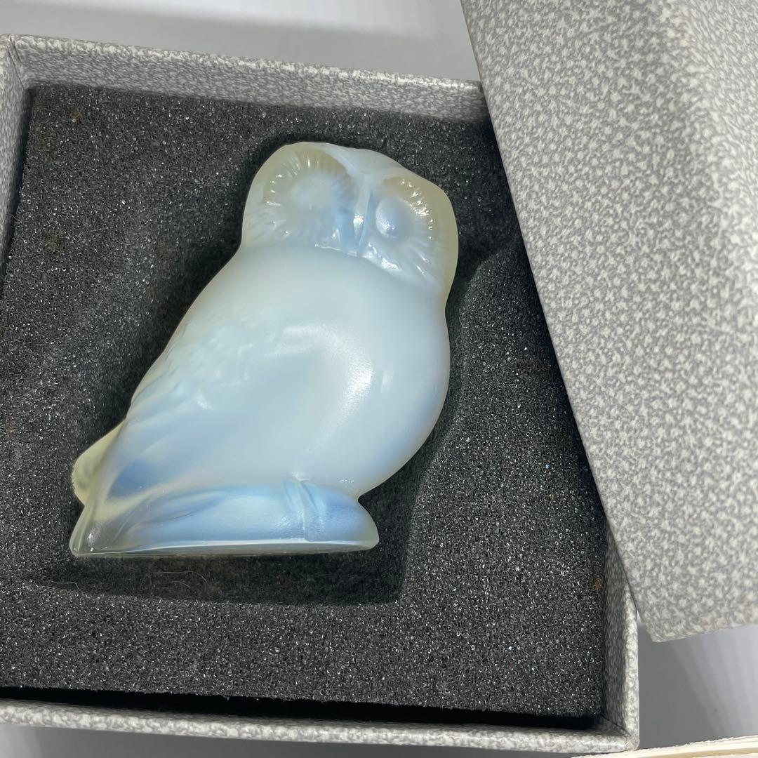 【希少】LALIQUE ラリック フクロウ オパールセント　置物