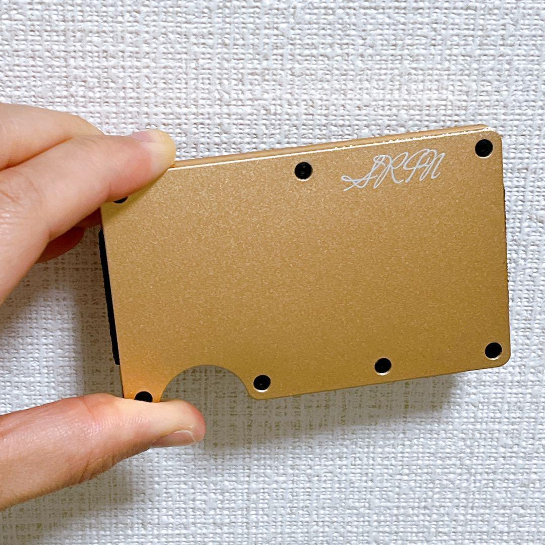 薄い財布 マネーバンド キャッシュレス アルミニウム カードケース