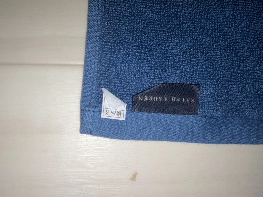RALPH LAUREN フェイスタオル 6枚組 ブルー系 34×85cm 新品