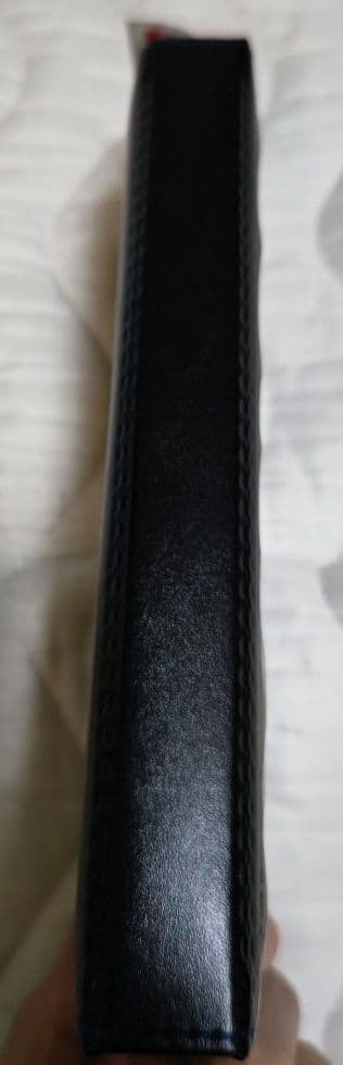 【値下げ】未使用に近い・クツワ・はねカル筆入クラリーノ片開き 筆箱・黒