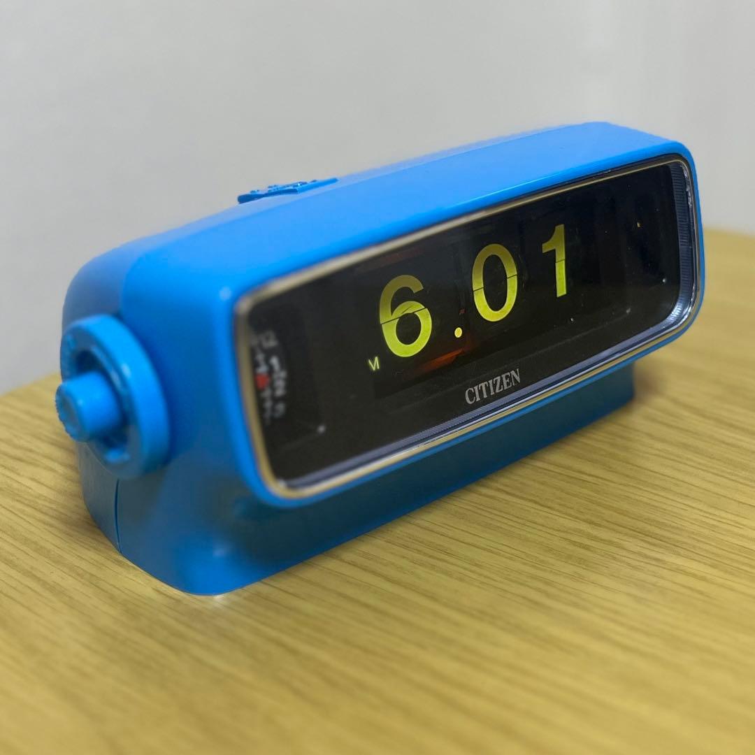 【整備済み動作正常】美品！CITIZENパタパタ時計 リーフタイム013