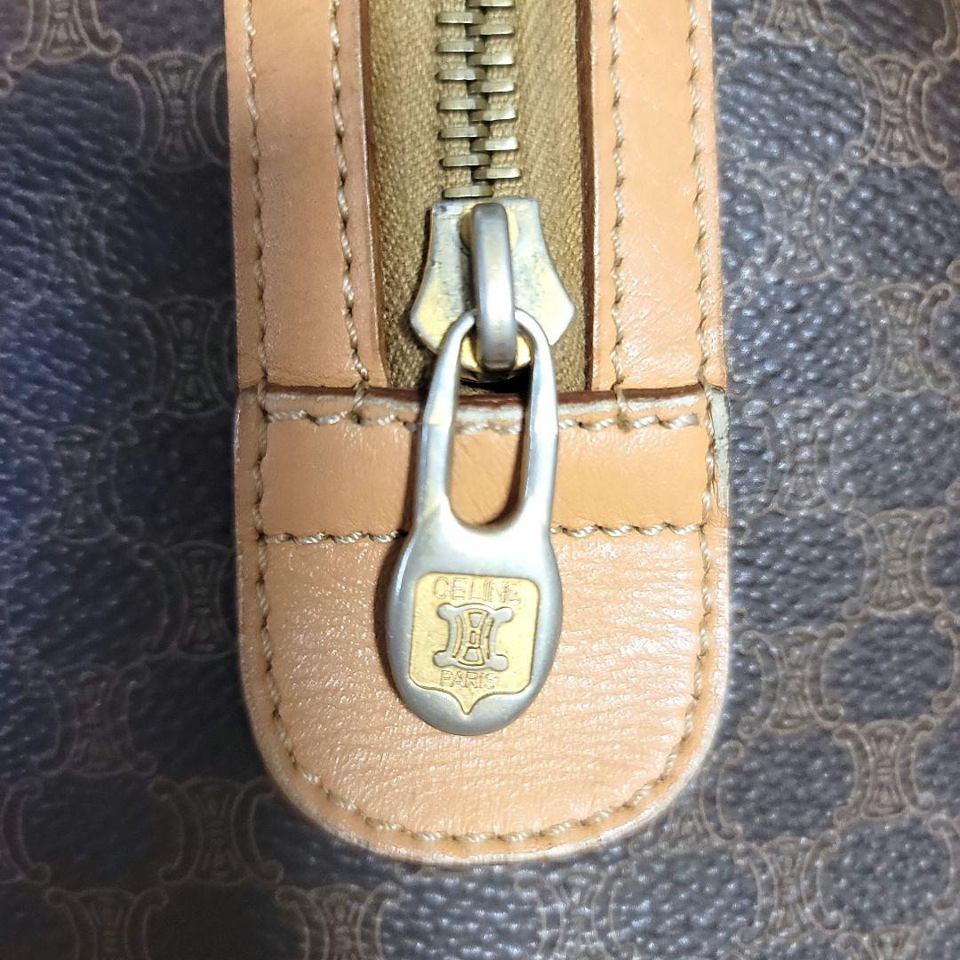 【値下げ】CELINE ・マカダム柄・トリオンフ・ミニ・ボストンバッグ・2way