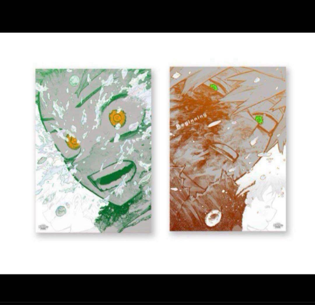 【僕のヒーローアカデミア】原画展 ヒロアカ展 A2アートポスター 緑谷 爆豪