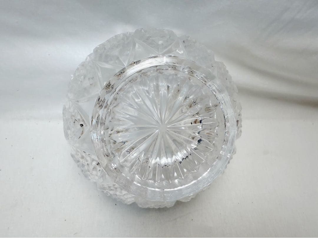 未使用 茶道具 松峯 作 クリスタル 水指 黒塗蓋付 元箱