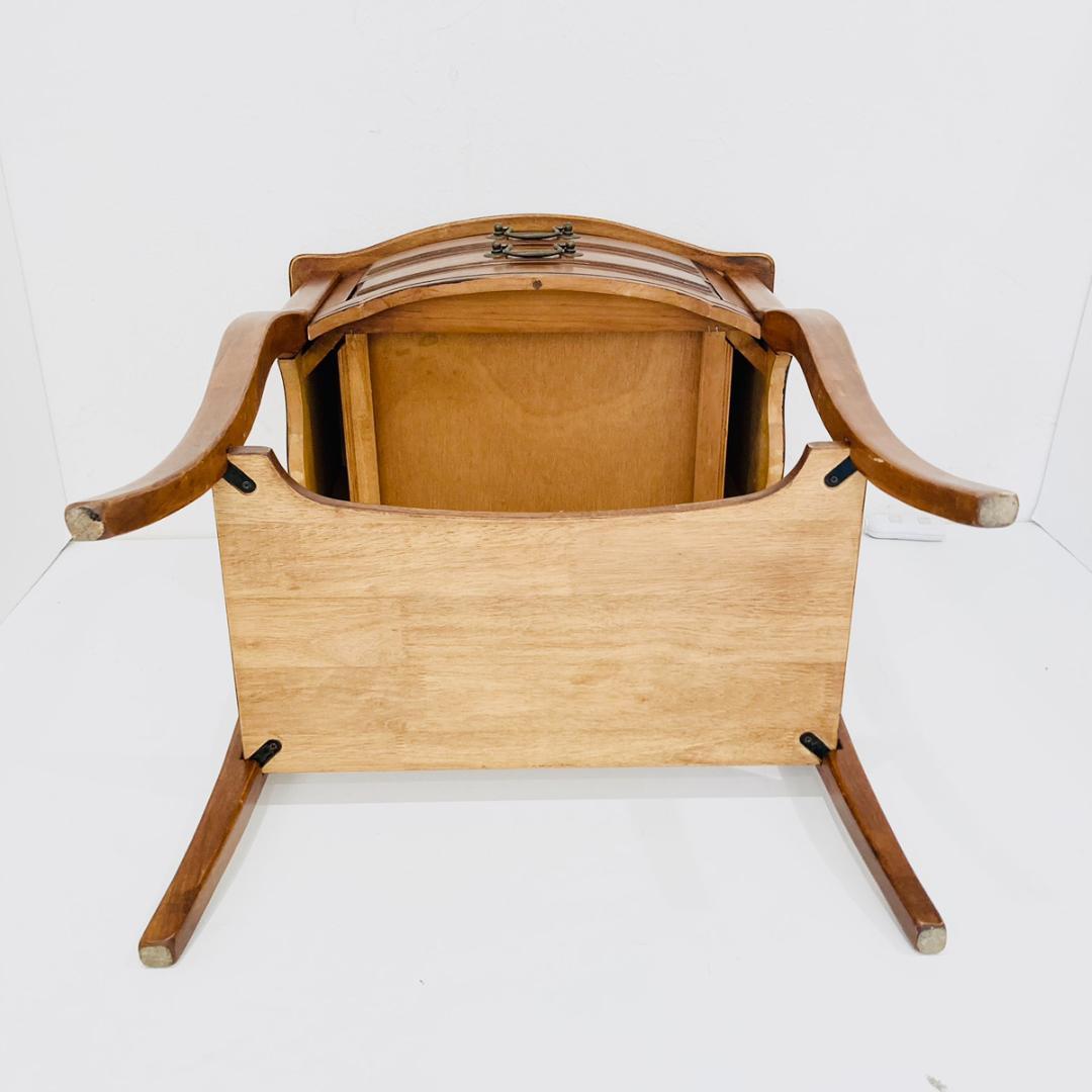 アンティーク調 テレフォンスタンド ブラウン