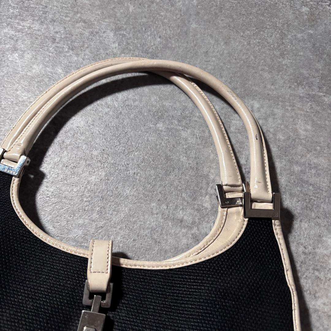 GUCCI グッチ ハンドバッグ ジャッキー ロゴ金具 レザー