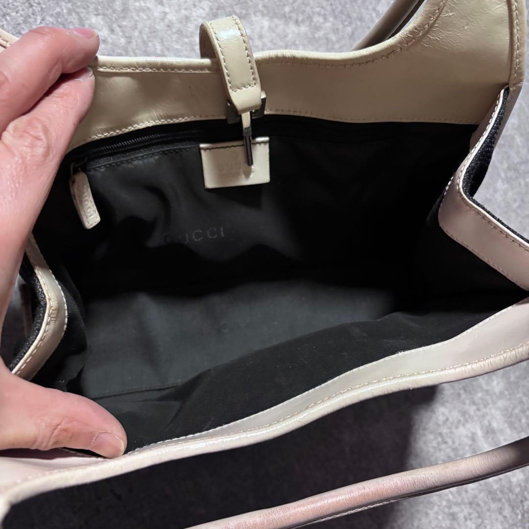 GUCCI グッチ ハンドバッグ ジャッキー ロゴ金具 レザー