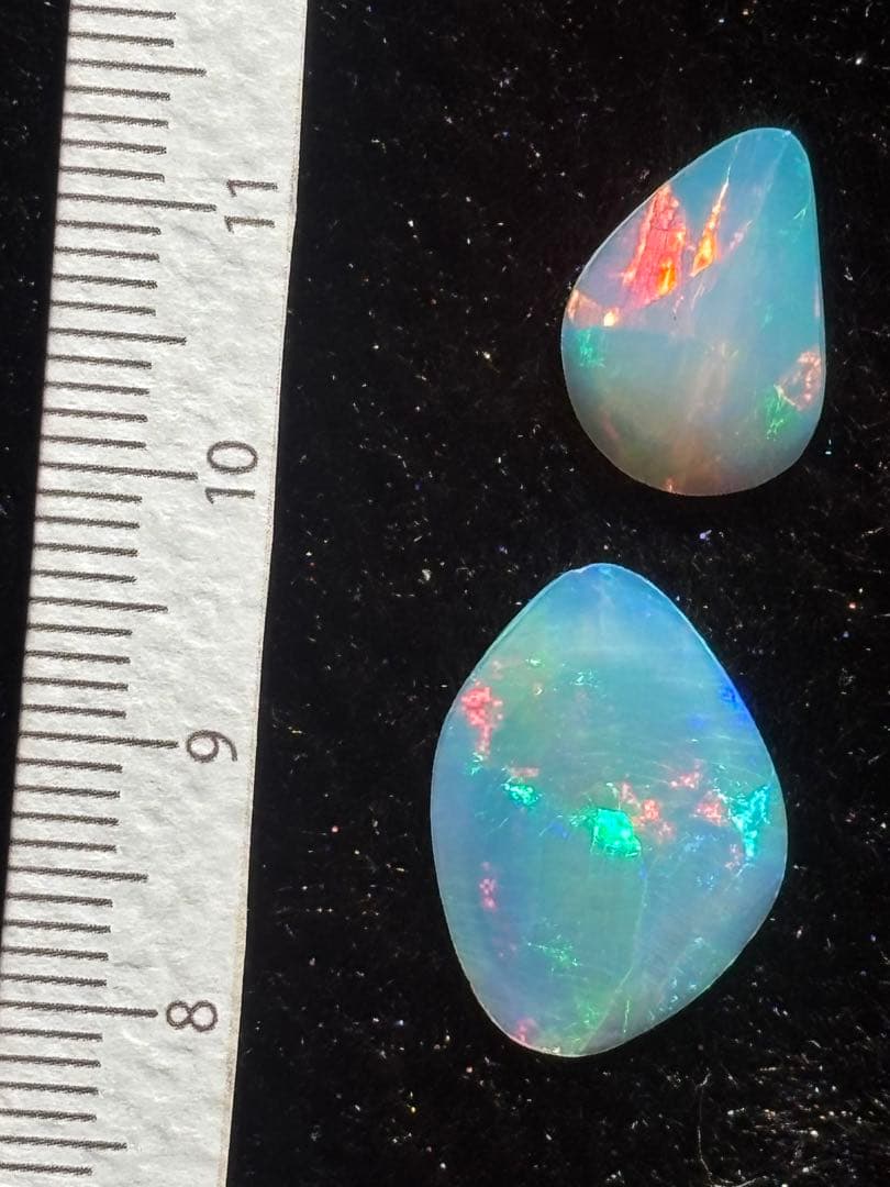 ◆ダブル オパール◆マクラメ編みペンダント