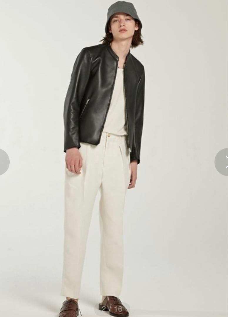 【超美品】希少ライダースジャケット リドム シングル Lサイズ 黒