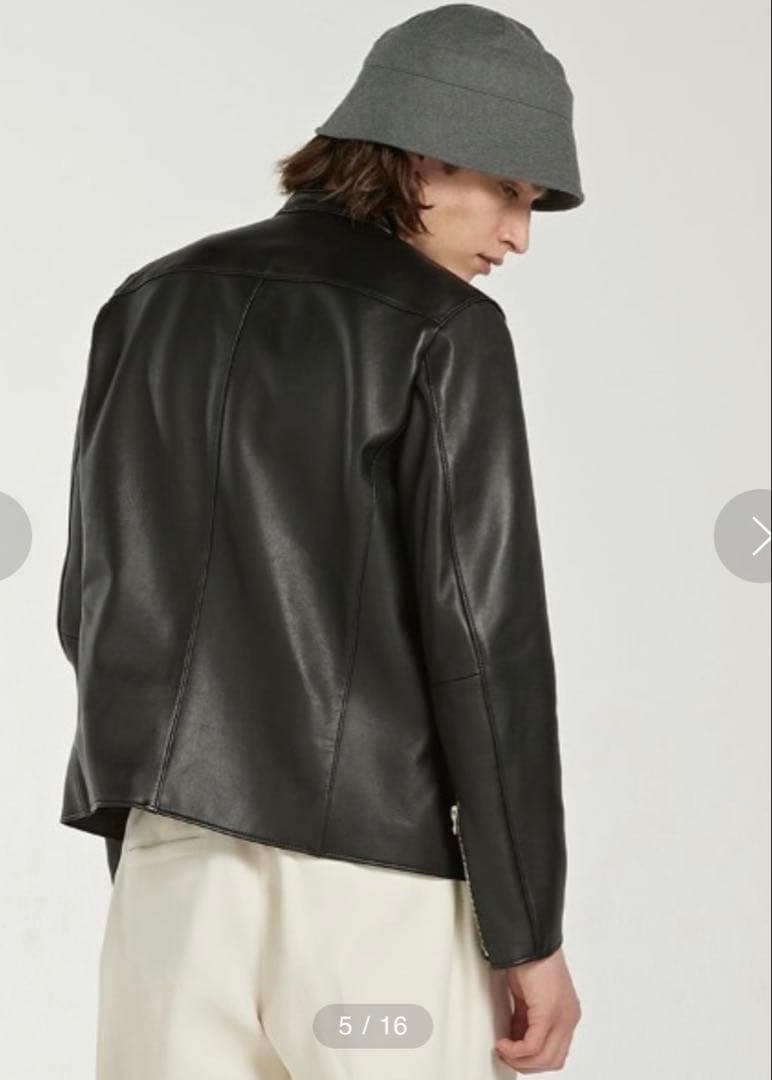 【超美品】希少ライダースジャケット リドム シングル Lサイズ 黒