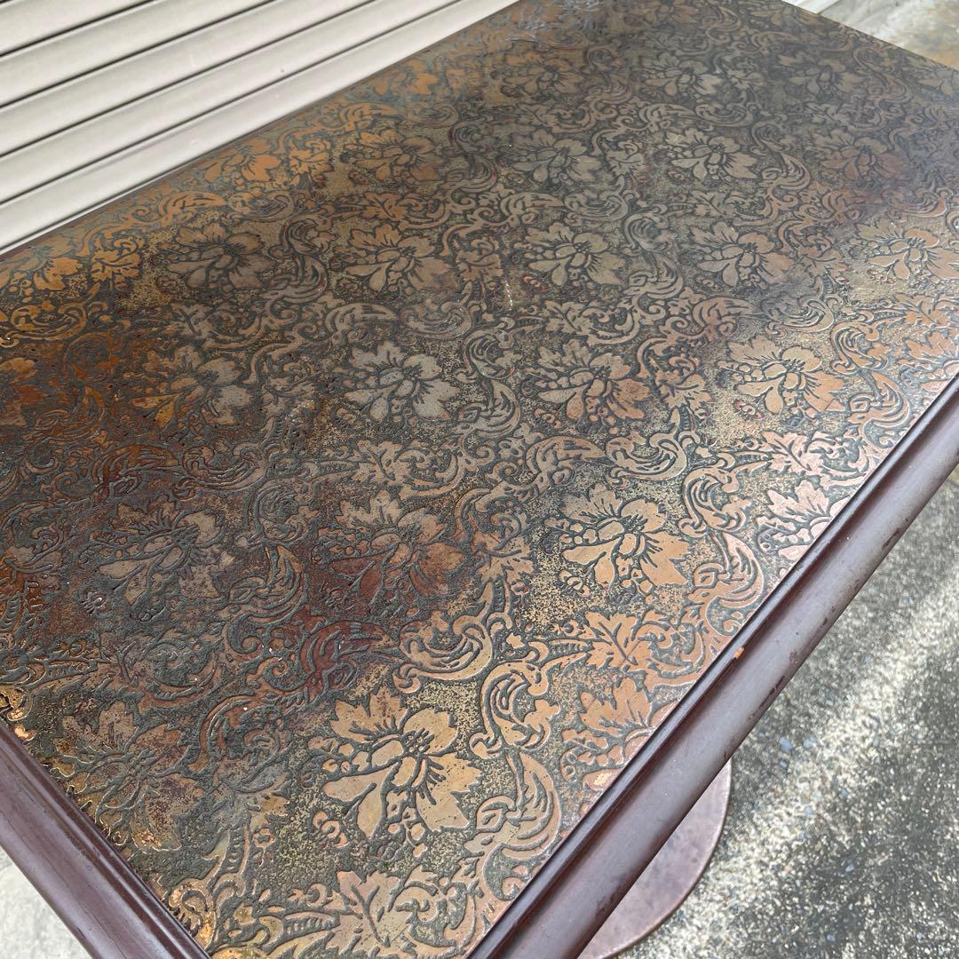 レア美品！純喫茶　銅板　珈琲テーブル　当時物　喫茶店　昭和レトロ　美品