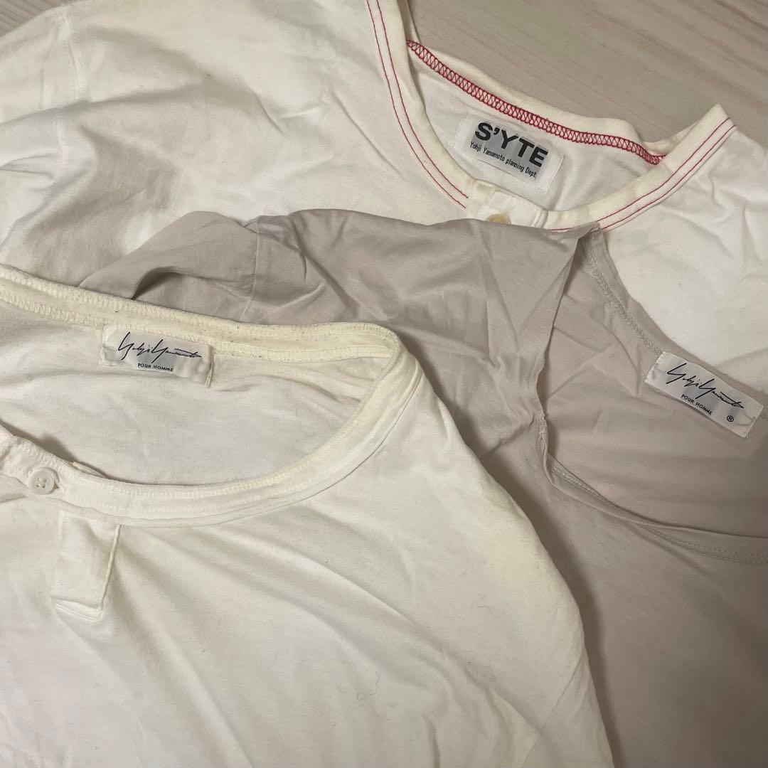 ヨウジヤマモト サイト Ｔシャツ×３ yohji yamamoto syte