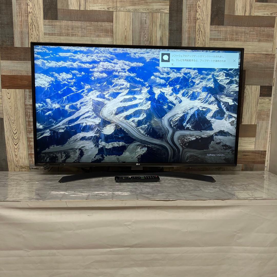 リクエスト価格。全国送料込LG49型4K液晶テレビ外付けHDD録画可能新品リモ付