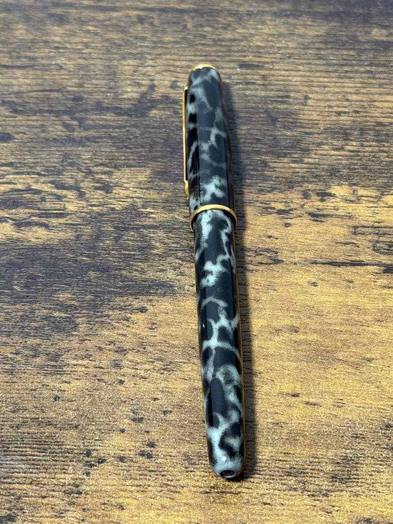 試筆のみ　18金　ゴールド　マーブル　パーカー　ソネット　コンバーター付き