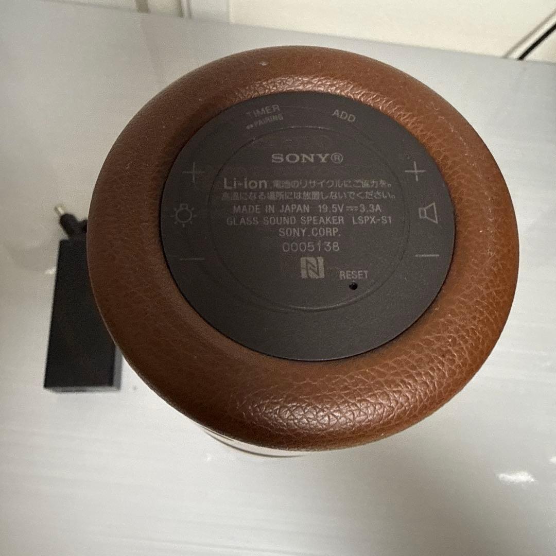 SONY グラスサウンドスピーカー　bluetooth対応　LEDライト付き