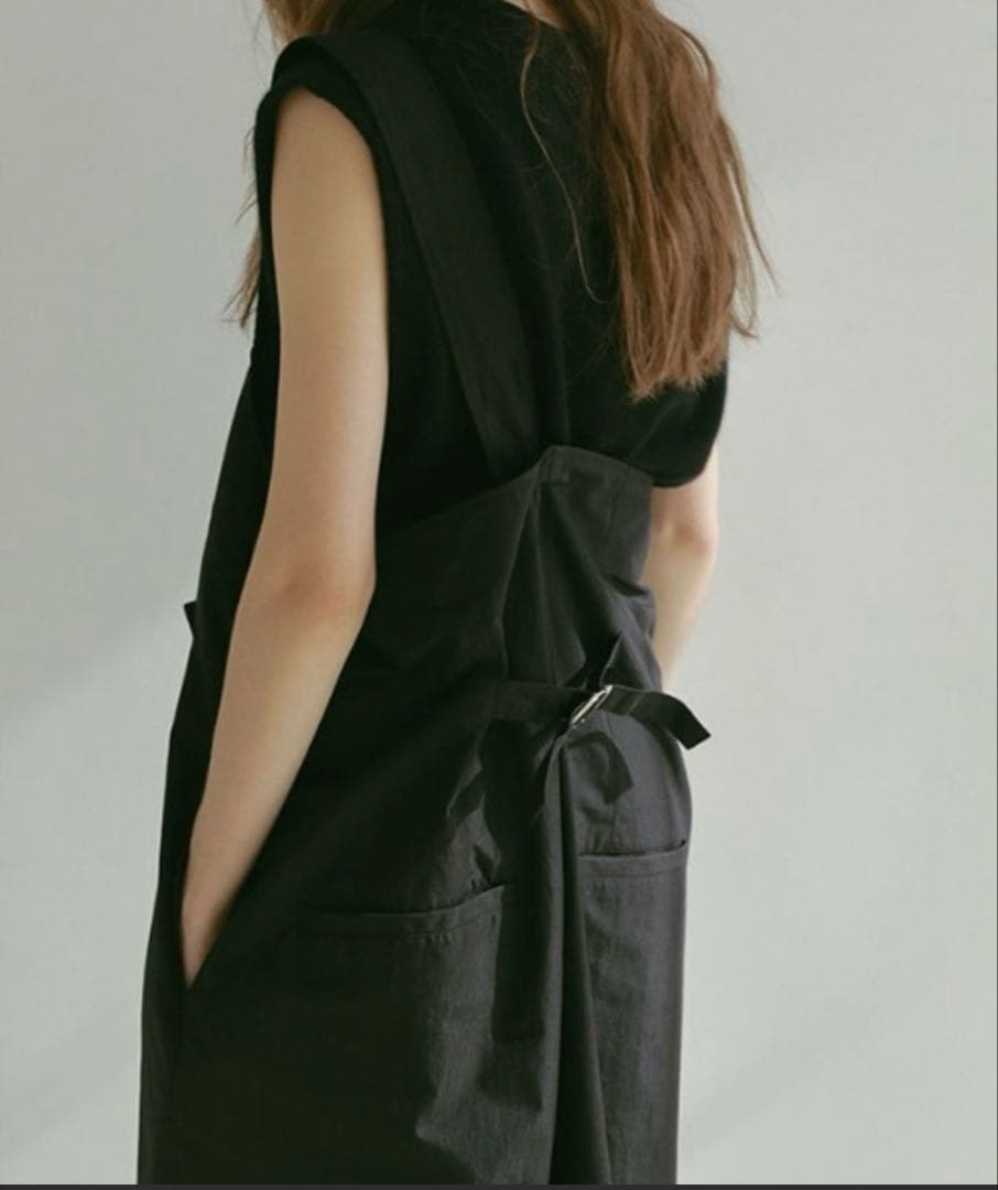 新品未使用　etretokyo ワンショルダーラップワイドパンツ　BLK M