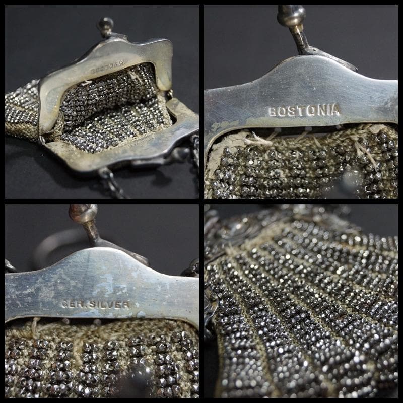 ドール お人形用 ドイツ製BOSTONIA GER SILVER バッグ