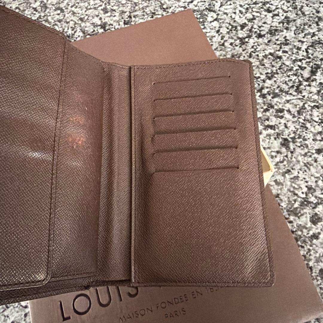 正規品 ルイヴィトン　ダミエ　ポルトトレゾール　エテュイパピエ　三つ折り財布
