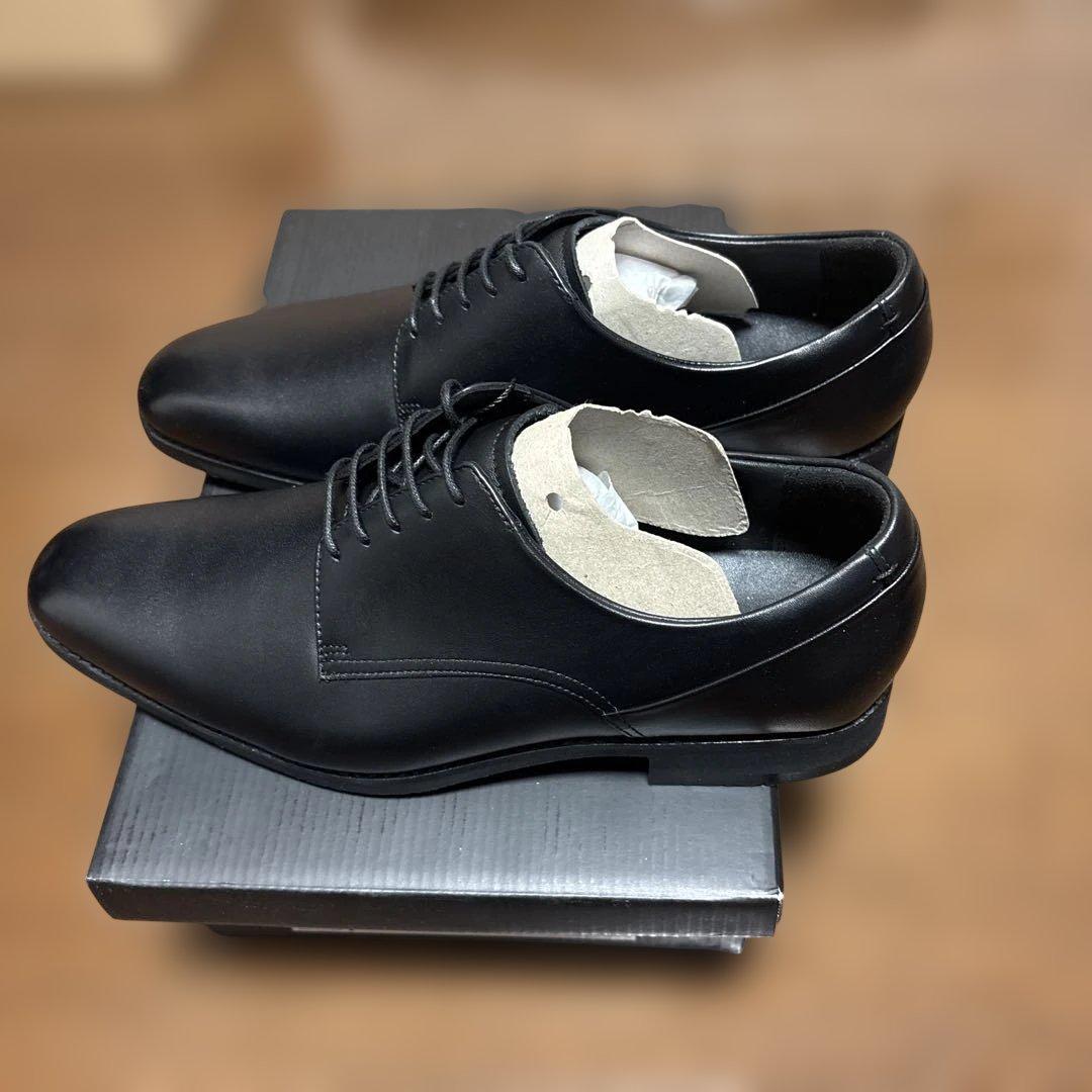 アシックス　ランウォーク　ブラックレザードレスシューズ27㌢