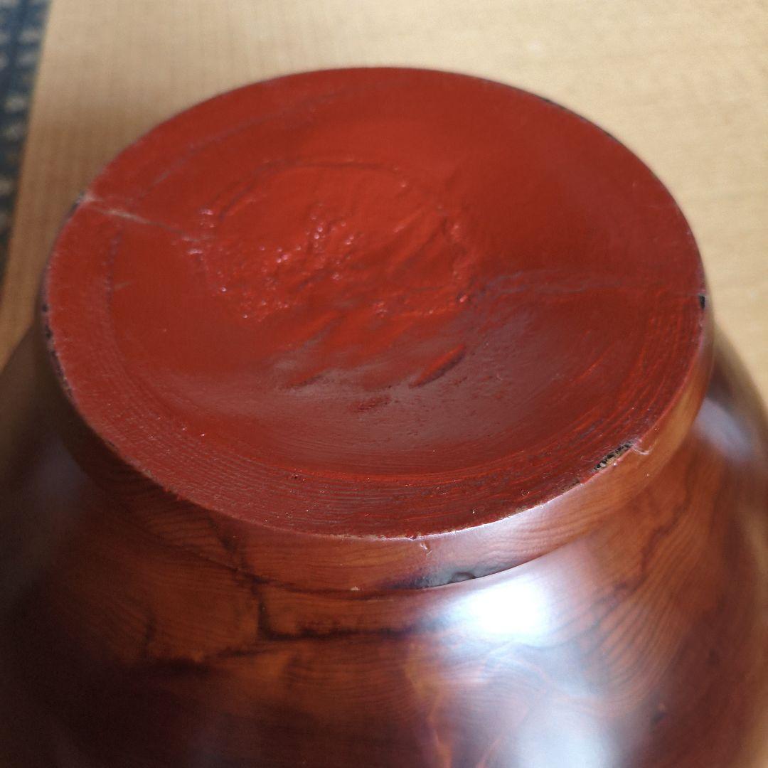 屋久杉 壺 台座付き 高さ31cm 幅32cm 木工工芸品 ひびあり