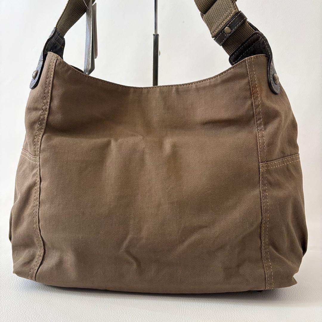 Y2K バーバリーブルーレーベル ワンショルダーバッグ キャンバス レザー 刺繍