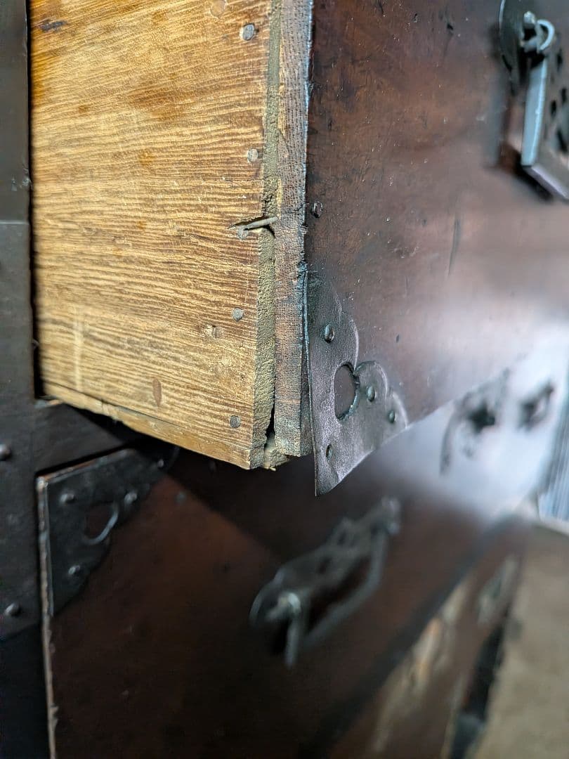 前欅庄内箪笥　時代箪笥船箪笥和箪笥和家具アンティーク骨董　今週末取り下げ予定