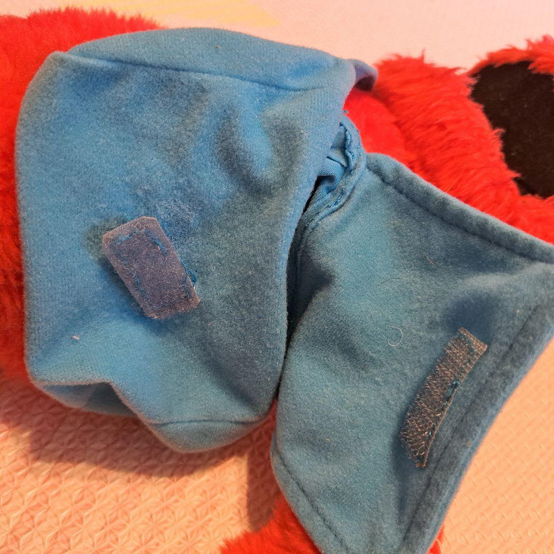 エルモ　しゃべる ぬいぐるみ 青いバッグ付き　アイス　食べる　話す　英語　日本語