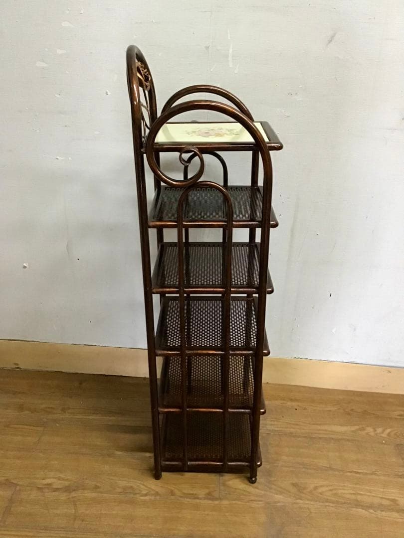 かっちゃん☆管315☆イタリア製☆アイアン製☆薔薇モチーフ☆スリッパラック