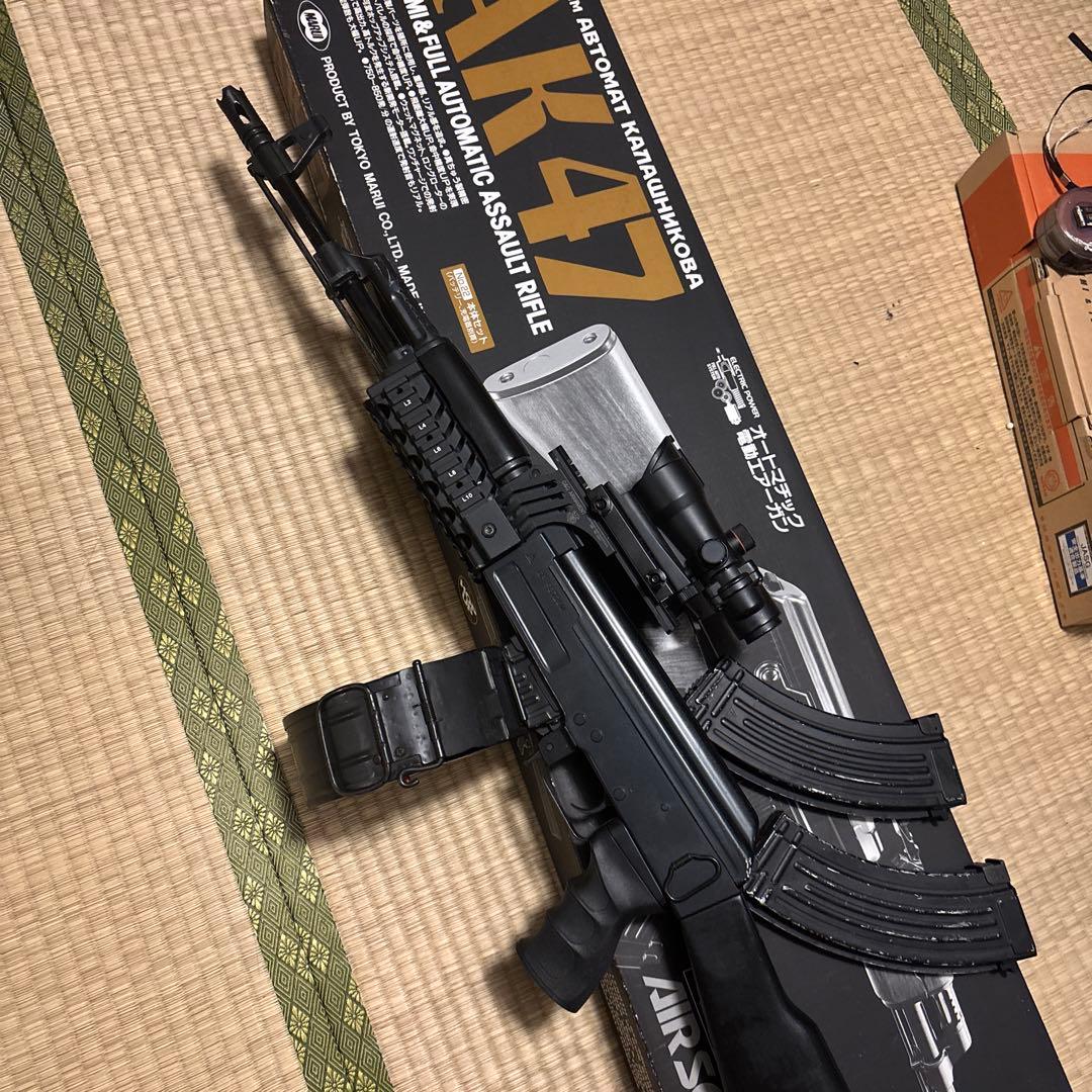 聖*せ様 電動ガン AK47 RISバージョン スコープ付き