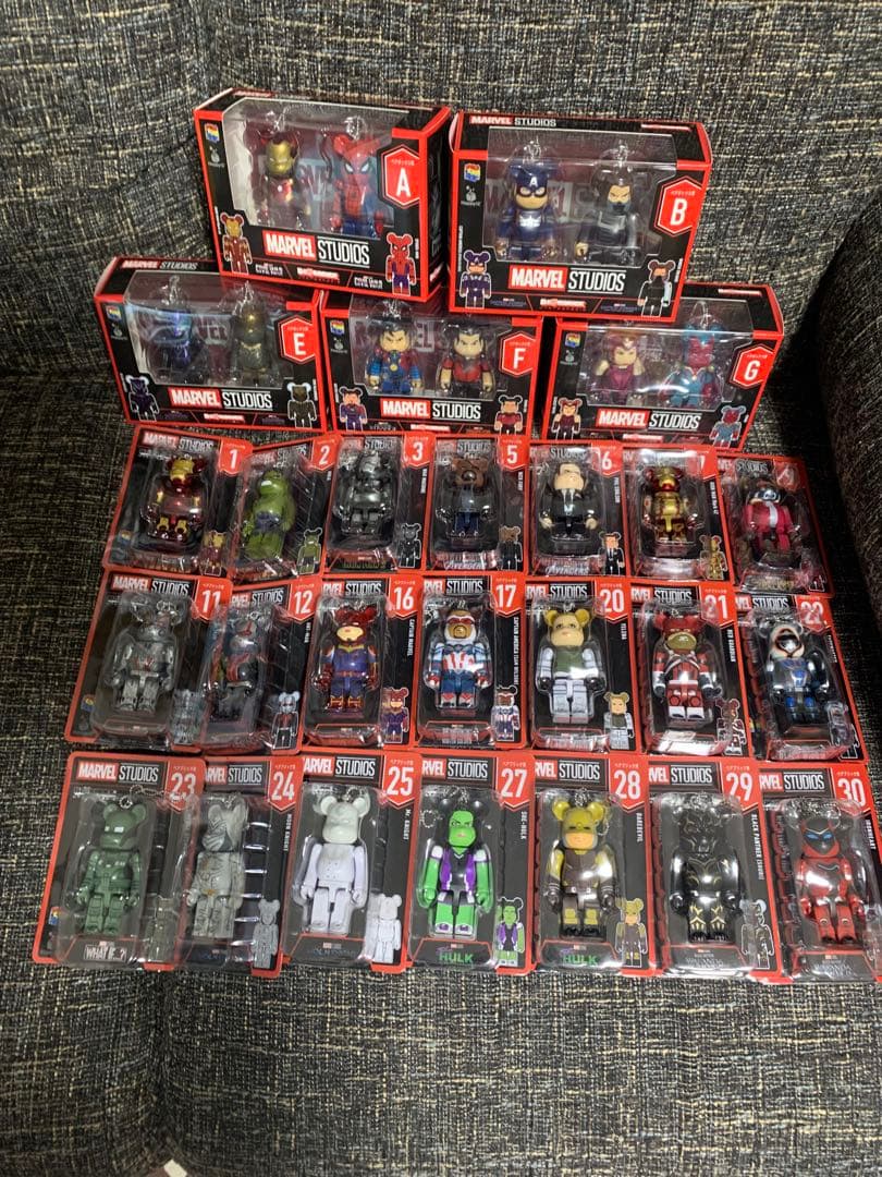 ハッピーくじ　ベアブリック　スパイダーマン　ラストワン賞セット