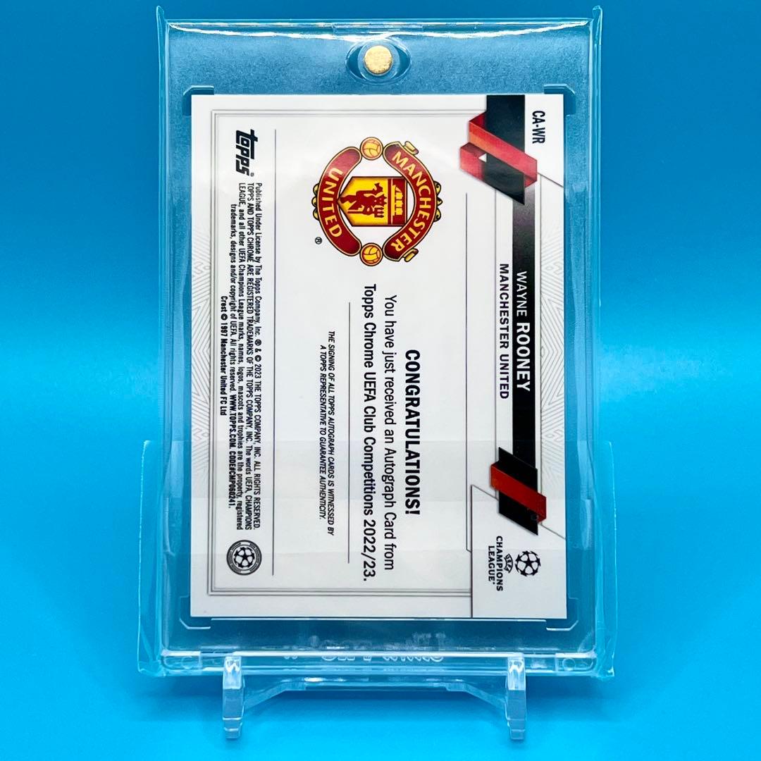 Topps Chrome WAYNE ROONEY ルーニー 直筆サインカード