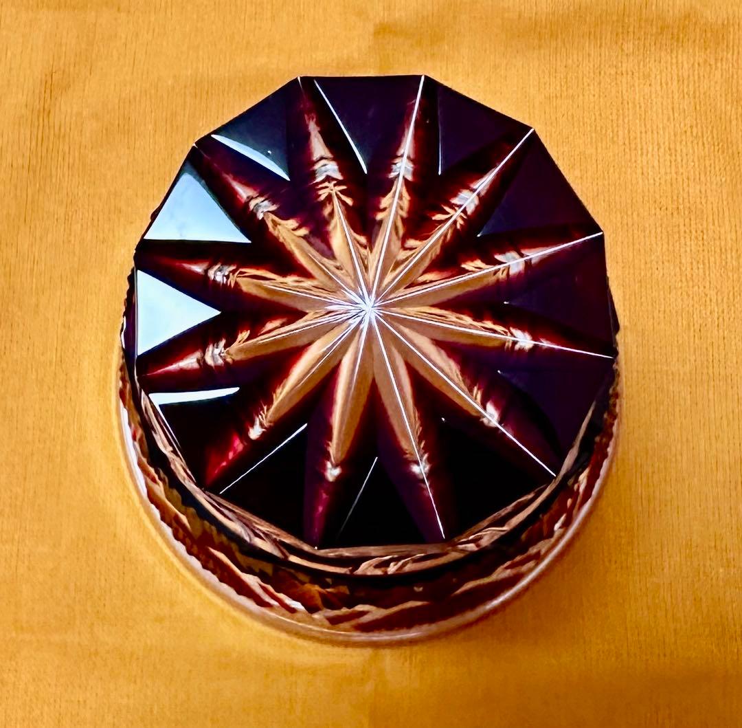 島津薩摩切子　島津磯斉彬竈　 冷酒グラス （新品 未使用）