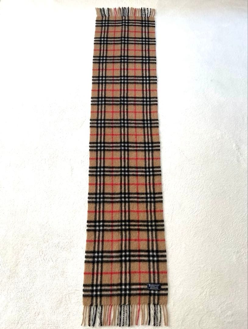 BURBERRY バーバリー マフラー ノバチェック カシミア100% 英国製