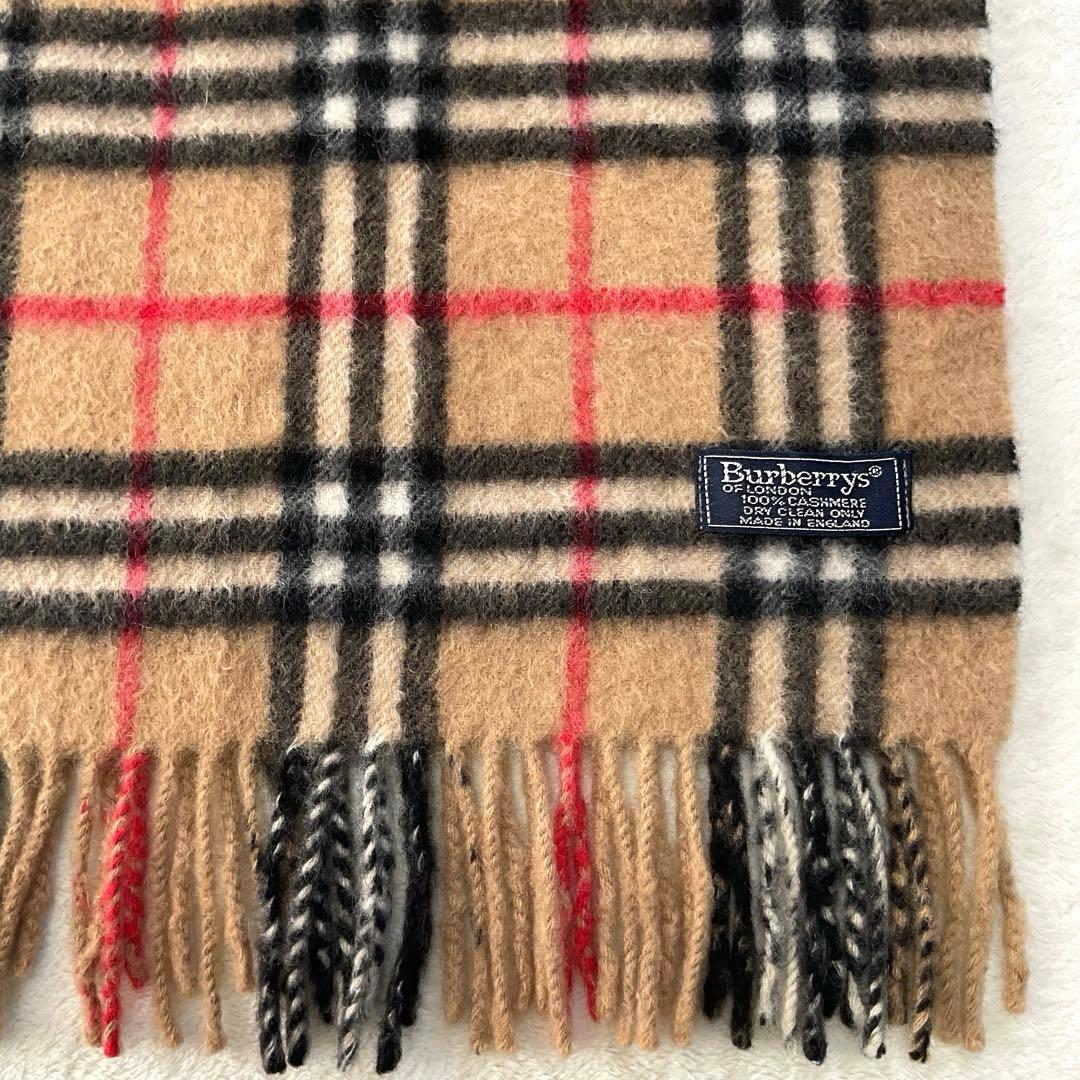 BURBERRY バーバリー マフラー ノバチェック カシミア100% 英国製