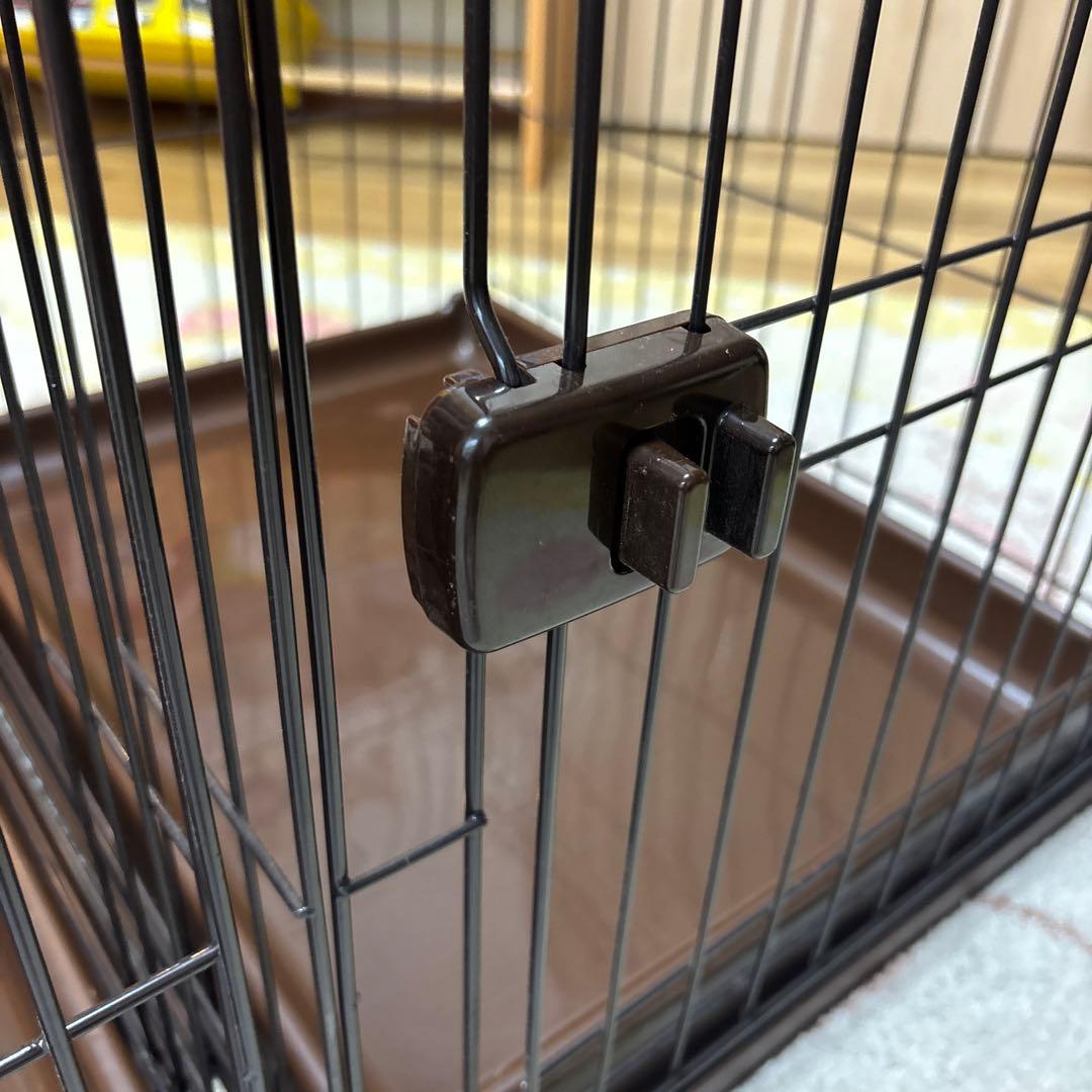 犬用ケージ 折りたたみ式 黒　大型サイズ