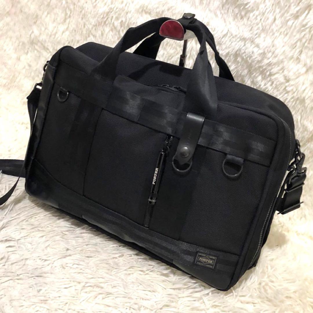 新品同様✨ポーター ヒート　3way ビジネス　ショルダーバッグ リュック　黒