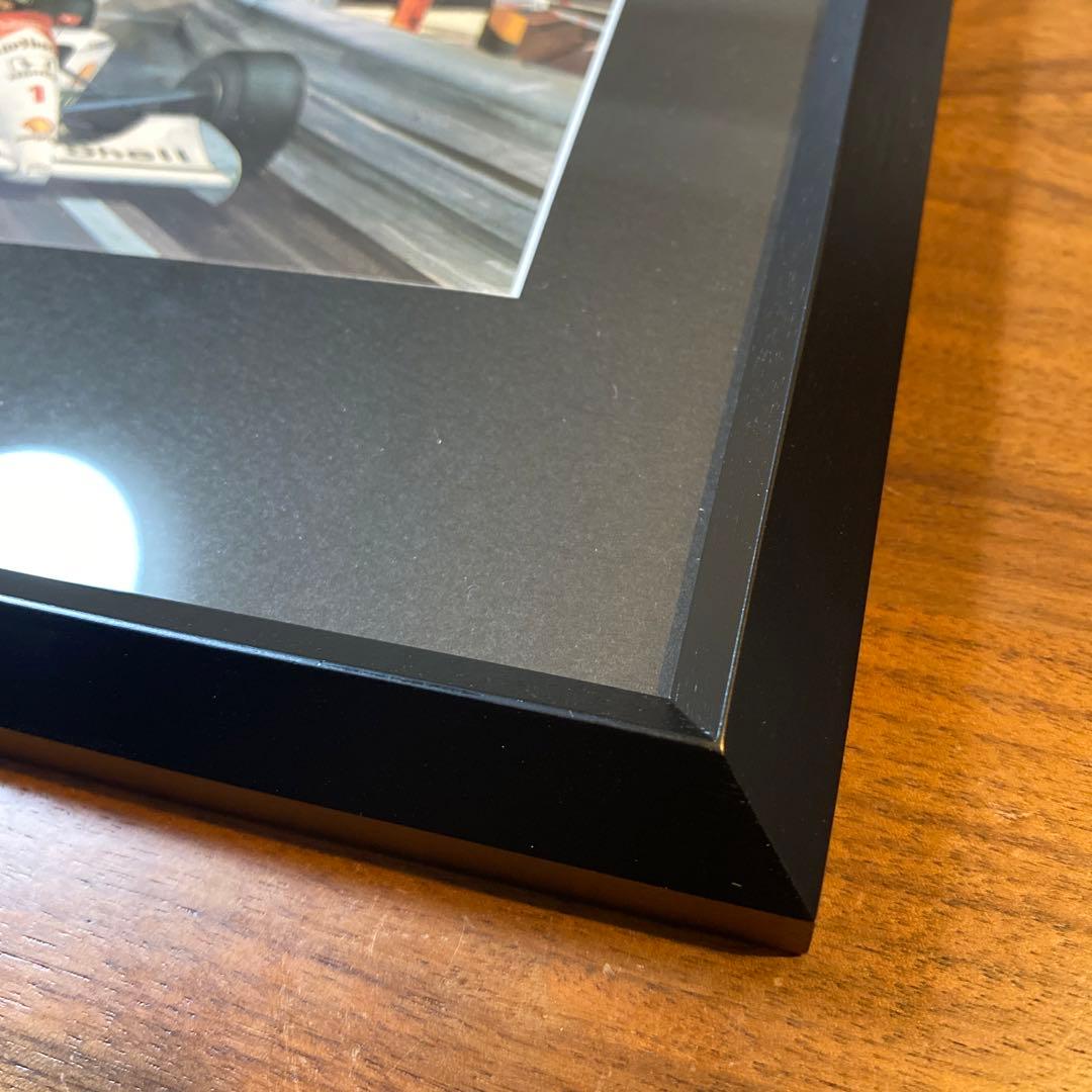 アイルトン・セナ マクラーレン・ホンダ MP4/6 モナコGP イラスト 額装品