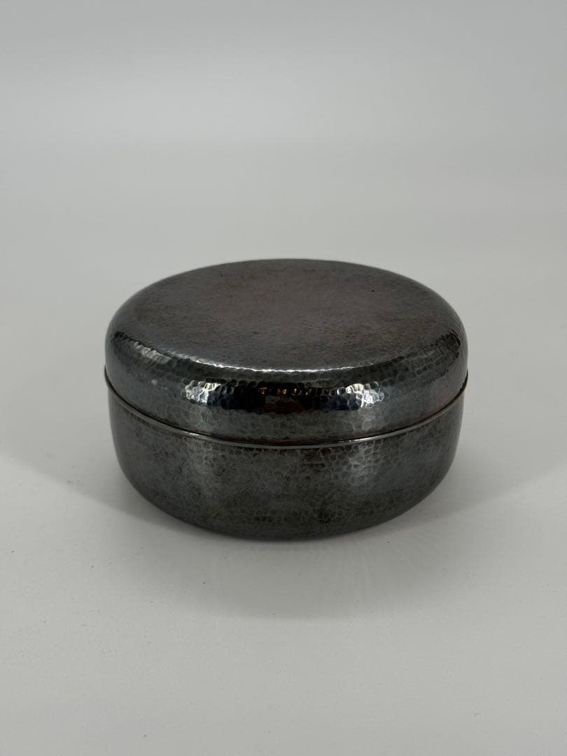 純銀槌目 香合（101g）