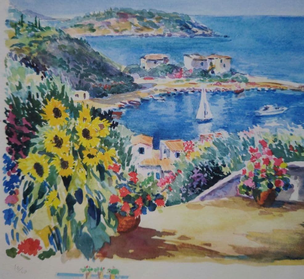 特価◯絵画 シルクスクリーン版画 額装品