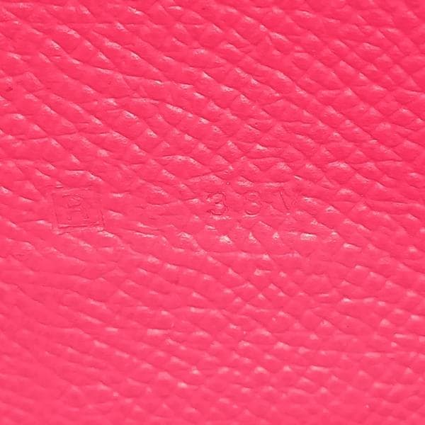 HERMES エルメス べアンスフレ ヴォーエプソン 長財布 ピンク　0052