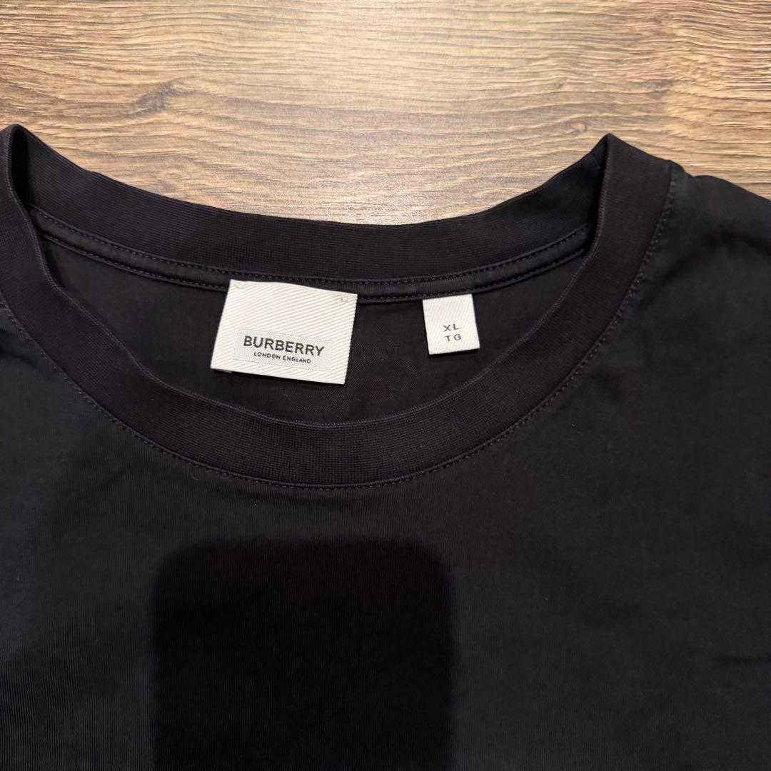 そ*様 BURBERRY プリントTシャツ XL ブラック