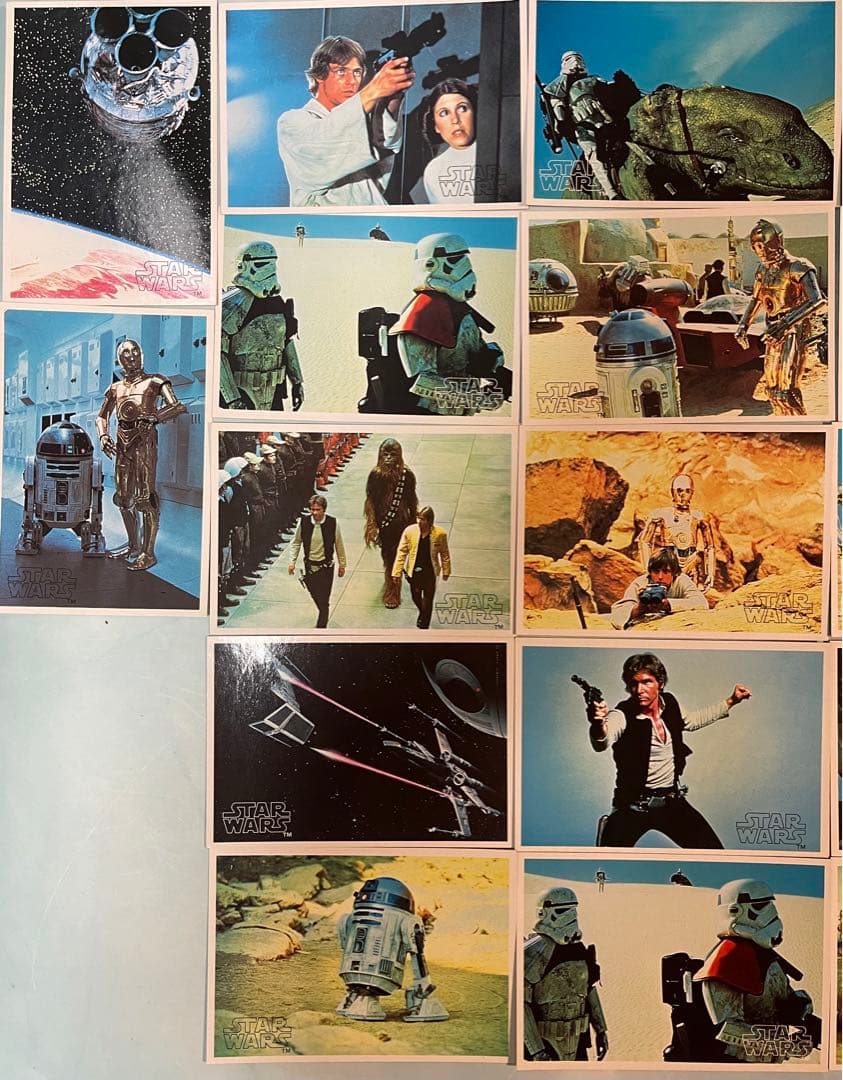 希少　1977年　スターウォーズ　ブロマイド　カード　28枚　アタリ TOPPS
