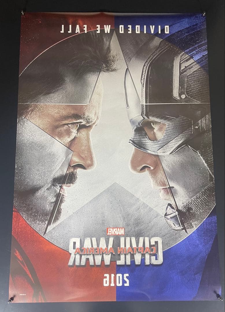 *枚数限定*映画館用両面印刷ポスターUS版:シビル・ウォー/キャプテンアメリカ