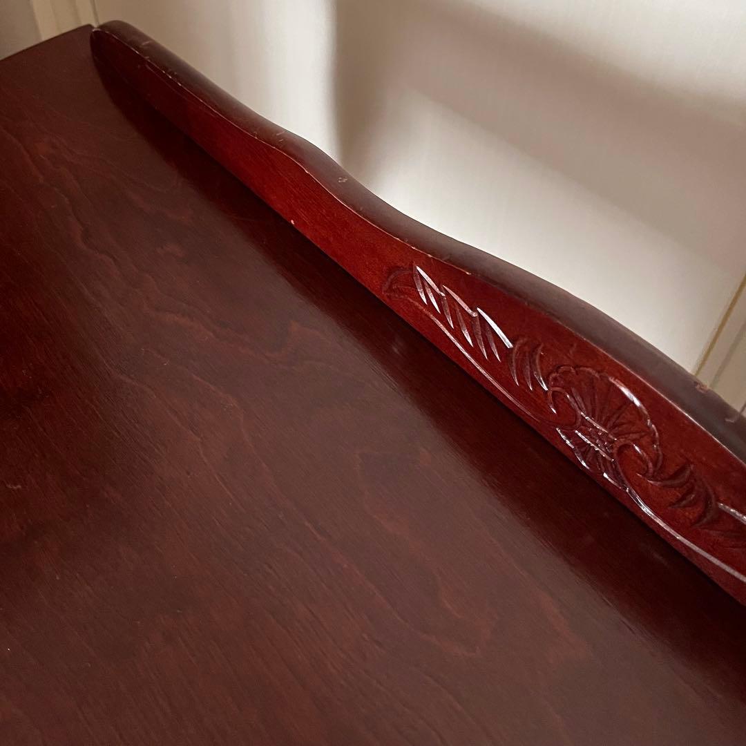 コンソールテーブル　引き出し付き　猫脚　ハーフムーン　半円　花台　アンティーク